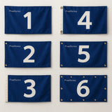 Drapeau tasmanie polyester résistant œillets à gauche