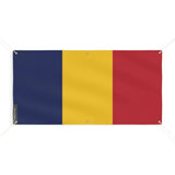 Drapeau tchad polyester résistant avec œillets renforcés