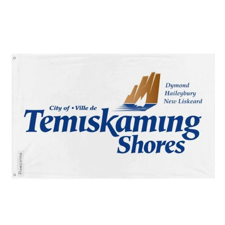 Drapeau temiskaming shores plusieurs tailles en polyester - pixelforma