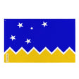 Drapeau territoire chilien polyester résistant œillets à gauche
