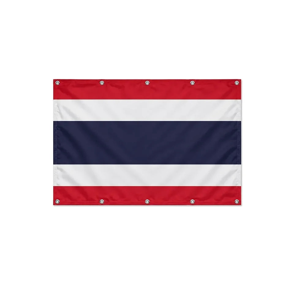 Drapeau de la Thaïlande format S en polyester avec dix œillets