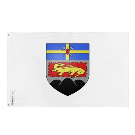 Drapeau thetford mines polyester résistant œillets à gauche