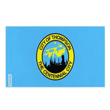 Drapeau thompson polyester résistant œillets à gauche