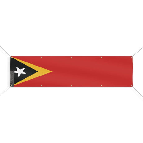 Drapeau timor oriental polyester résistant aux intempéries