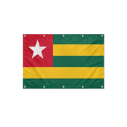 Drapeau du Togo format S en polyester avec dix œillets