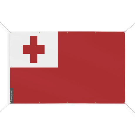 Drapeau tonga en polyester résistant avec œillets renforcés