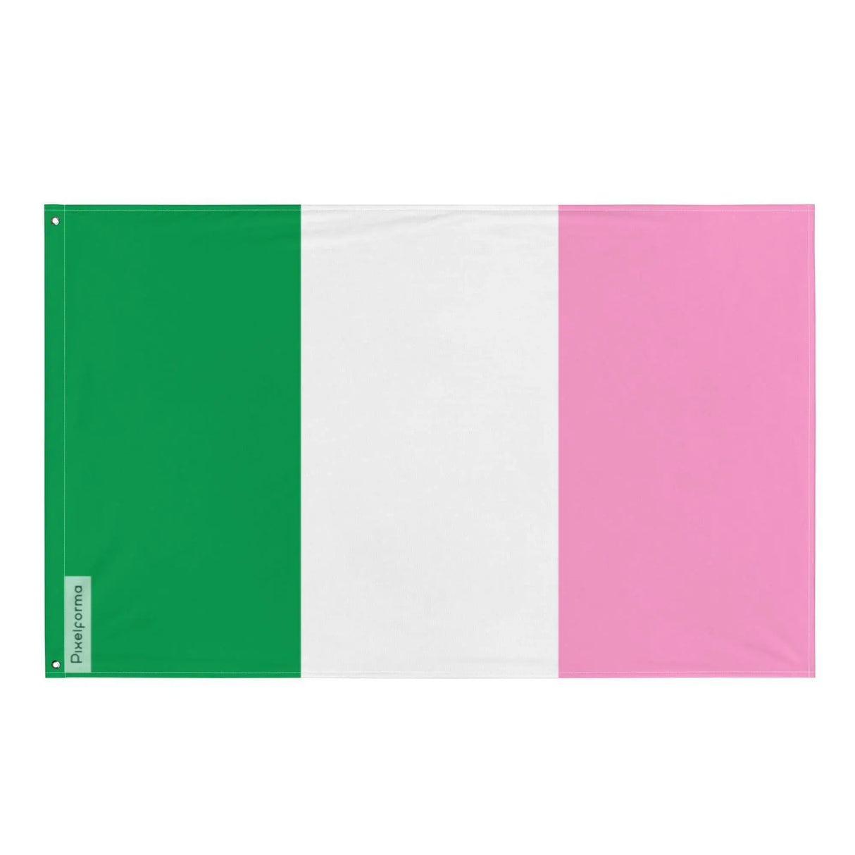 Drapeau tricolore terre-neuve polyester résistant œillets