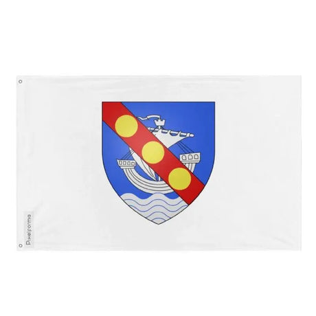 Drapeau trois-pistoles polyester résistant œillets à gauche