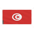 Drapeau tunisie polyester résistant avec œillets robustes