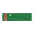 Drapeau turkménistan polyester résistant 10 œillets