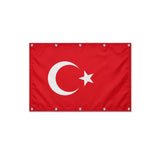 Drapeau de la Turquie format S en polyester avec dix œillets