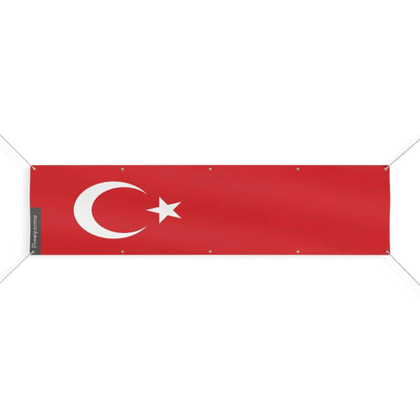 Drapeau turquie polyester résistant pour usage extérieur