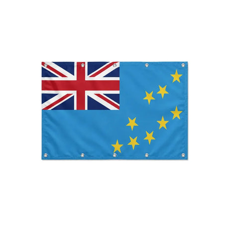 Drapeau des Tuvalu format S en polyester avec dix œillets