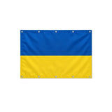 Drapeau de l'Ukraine format S en polyester avec dix œillets