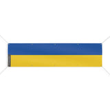 Drapeau ukraine polyester résistant avec 10 œillets