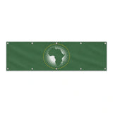 Drapeau de l'Union africaine grand format XL en polyester avec dix œillets