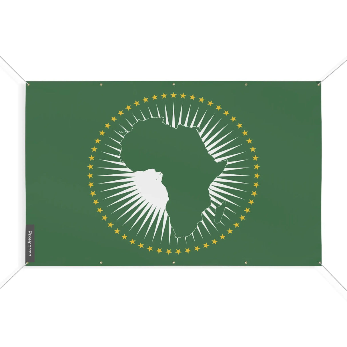 Drapeau union africaine polyester résistant aux intempéries
