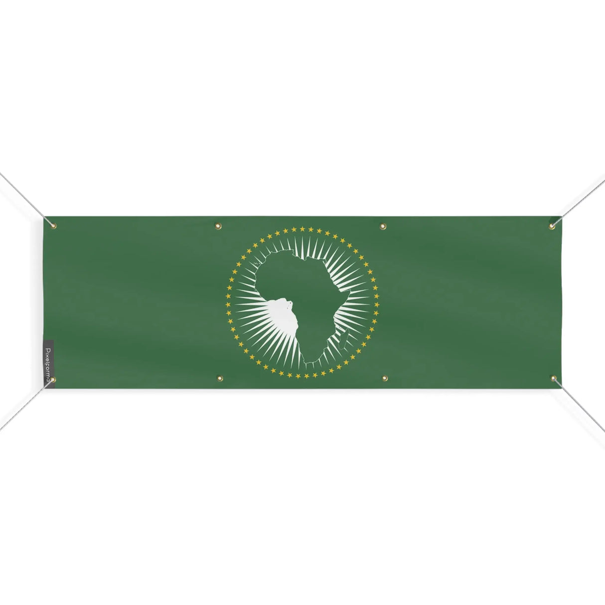 Drapeau union africaine polyester résistant aux intempéries