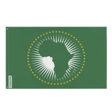 Drapeau union africaine polyester résistant œillets à gauche