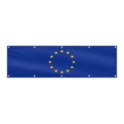 Drapeau de l'Union européenne grand format XL en polyester avec dix œillets