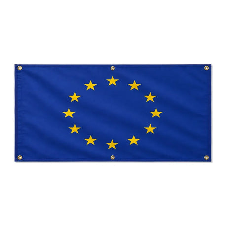 Drapeau union européenne polyester résistant aux intempéries