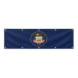 Drapeau de l'Utah grand format XL en polyester avec dix œillets
