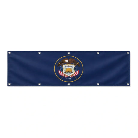 Drapeau de l'Utah grand format XL en polyester avec dix œillets