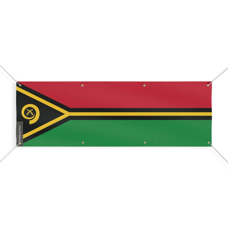 Drapeau vanuatu polyester résistant avec 8 œillets renforcés