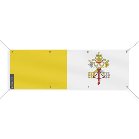 Drapeau vatican polyester résistant aux intempéries 8 œillets