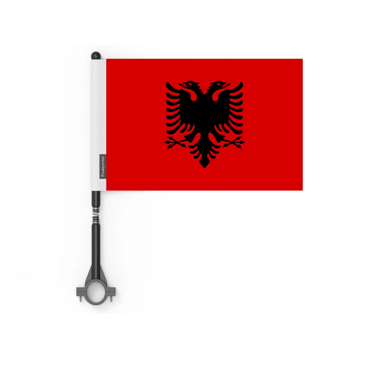 Drapeau vélo albanie en polyester - pixelforma