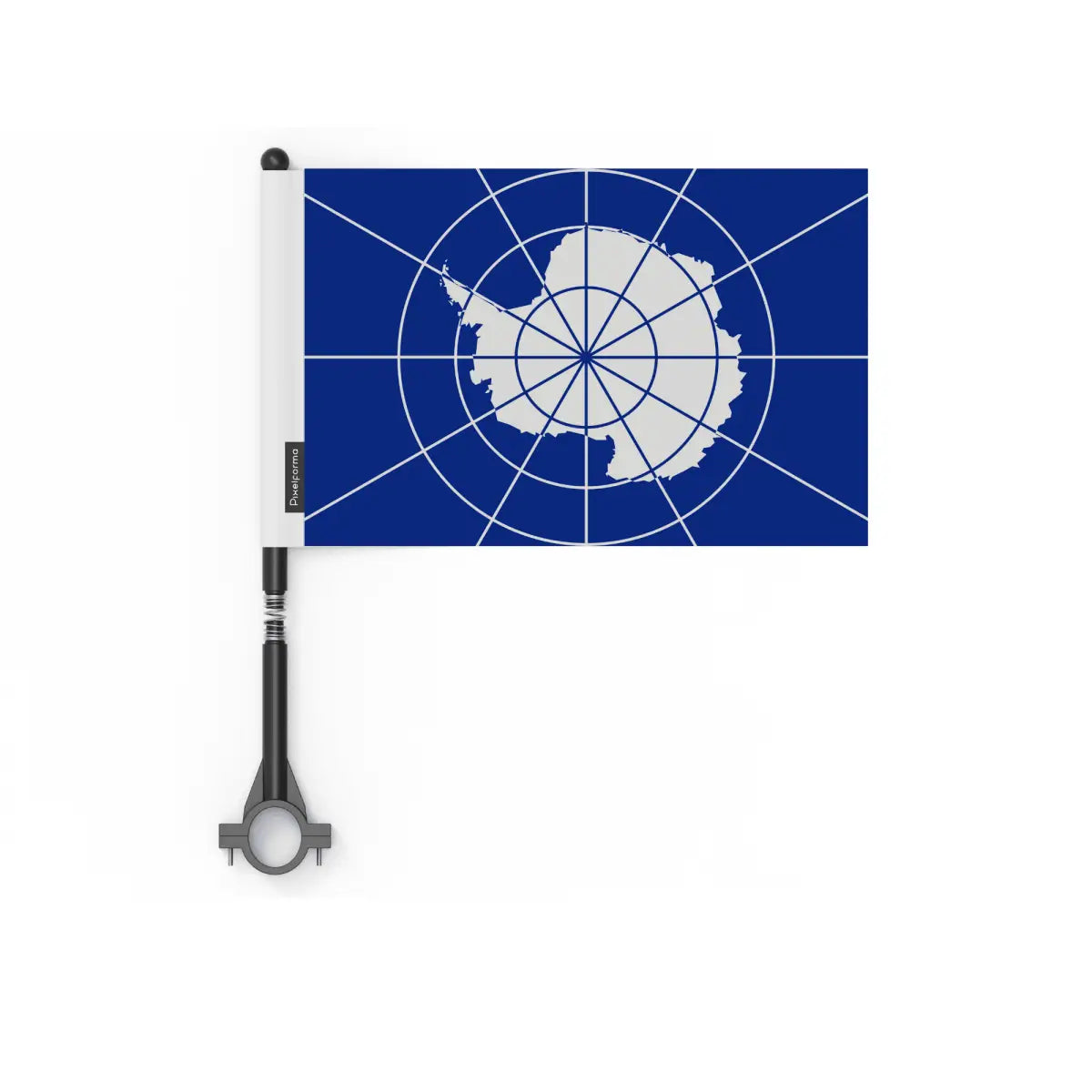Drapeau vélo antarctique en polyester - pixelforma
