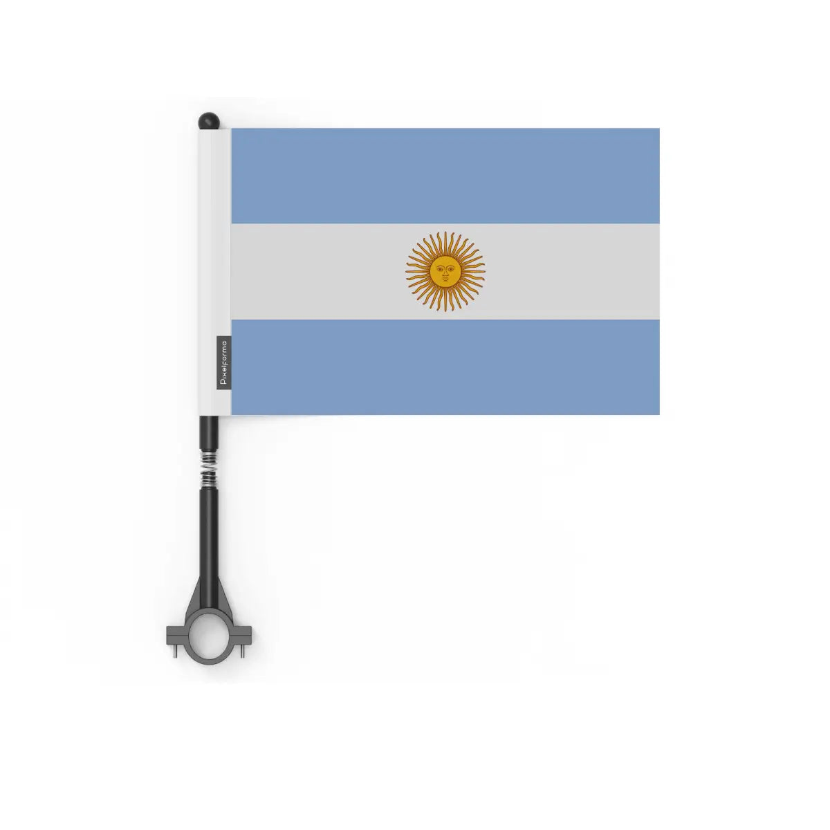 Drapeau vélo argentine en polyester - pixelforma
