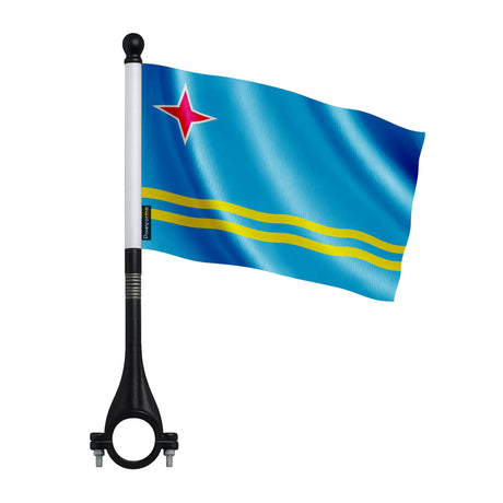 Drapeau vélo aruba en polyester - pixelforma