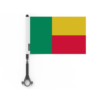 Drapeau vélo bénin en polyester - pixelforma
