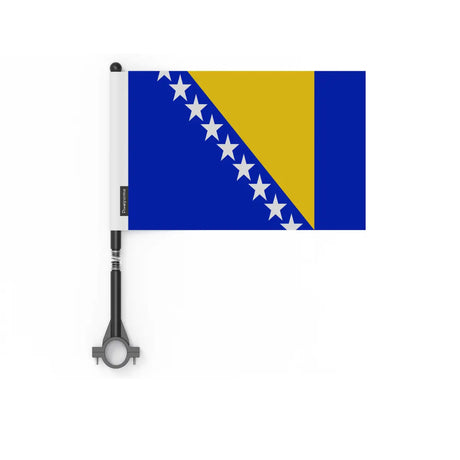 Drapeau vélo bosnie-herzégovine en polyester - pixelforma