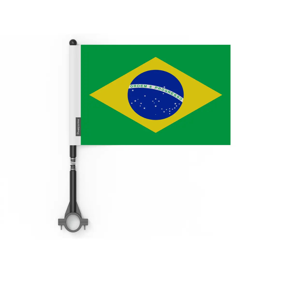 Drapeau vélo brésil en polyester - pixelforma