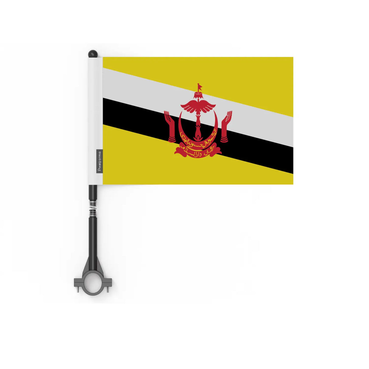 Drapeau vélo brunei en polyester - pixelforma