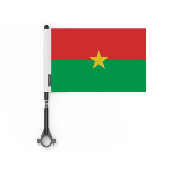 Drapeau Vélo Burkina Faso en Polyester - Pixelforma 