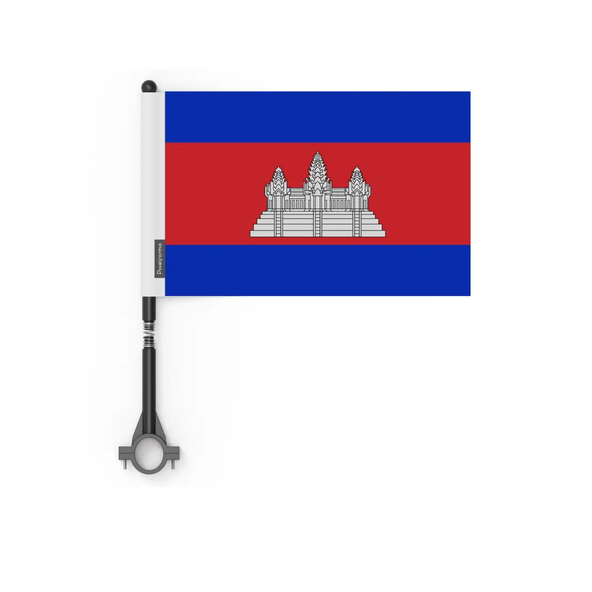 Drapeau vélo cambodge en polyester - pixelforma