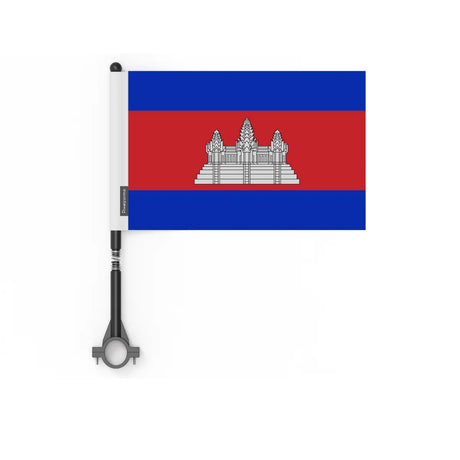 Drapeau vélo cambodge en polyester - pixelforma