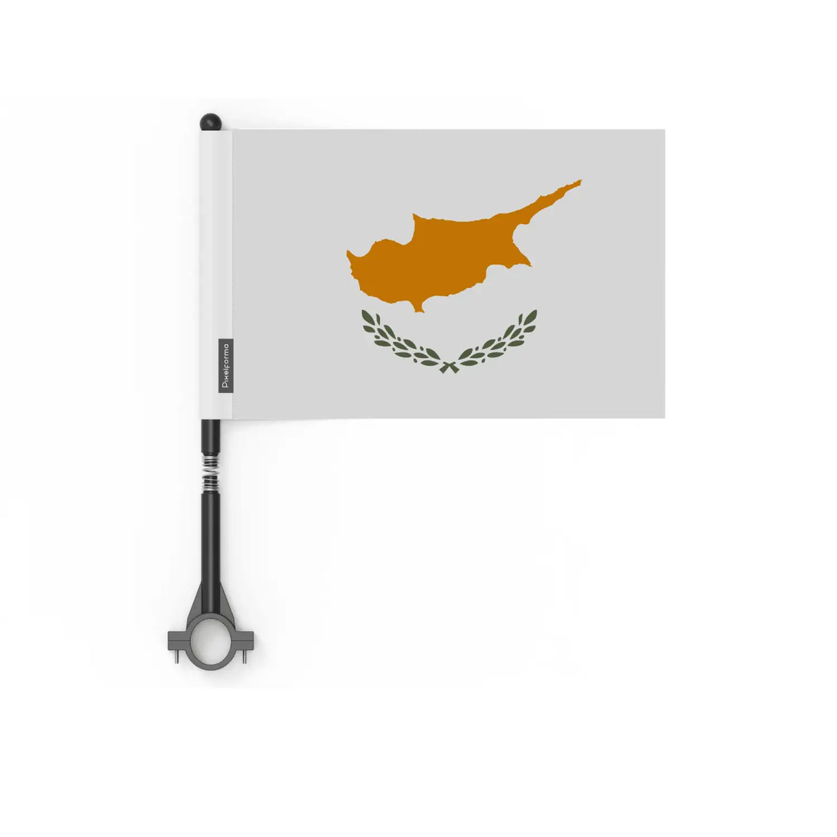 Drapeau vélo chypre en polyester - pixelforma