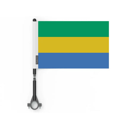 Drapeau vélo gabon en polyester - pixelforma