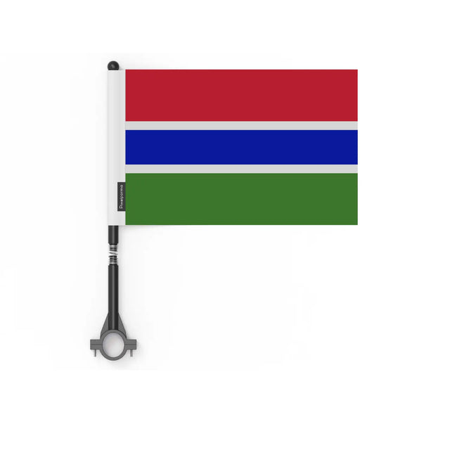 Drapeau vélo gambie en polyester - pixelforma