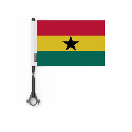 Drapeau vélo ghana en polyester - pixelforma