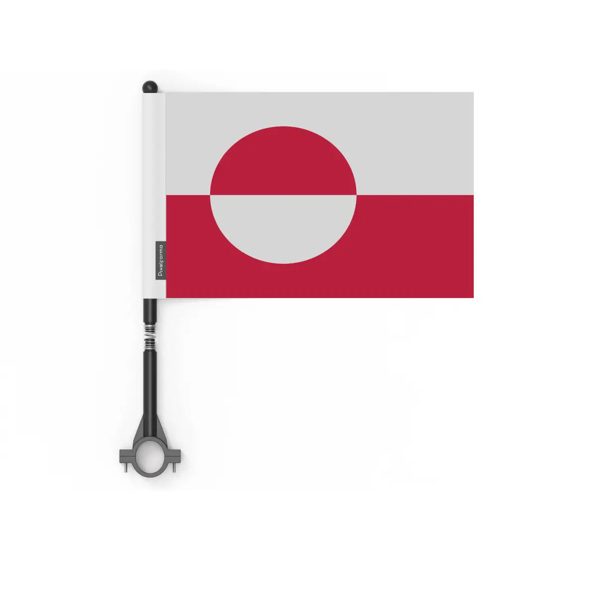 Drapeau vélo groenland en polyester - pixelforma