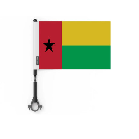 Drapeau vélo guinée-bissau en polyester - pixelforma