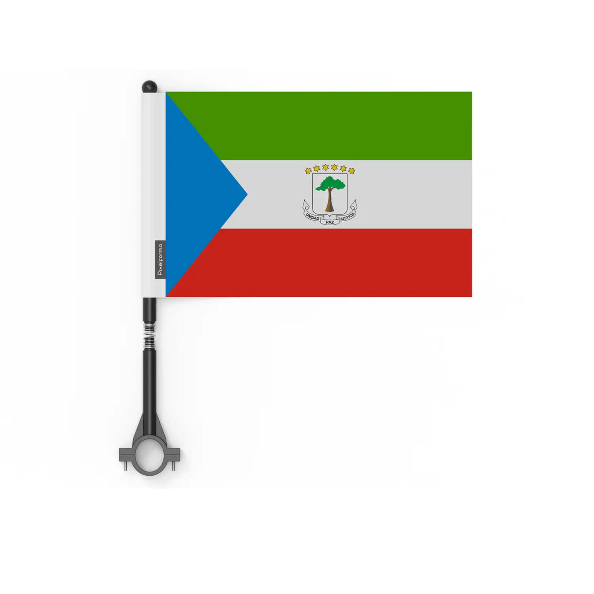 Drapeau vélo guinée équatoriale en polyester - pixelforma