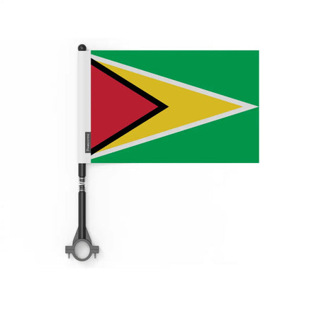 Drapeau vélo guyana en polyester - pixelforma