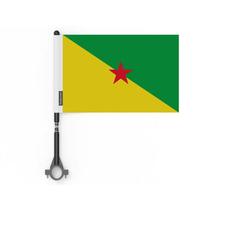Drapeau vélo guyane en polyester - pixelforma
