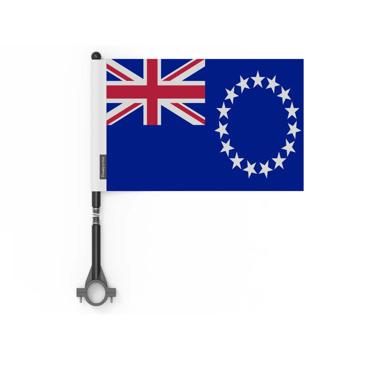 Drapeau vélo îles cook en polyester - pixelforma